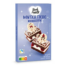 Décorations en chocolat, animaux d’hiver