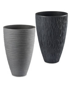 Grooved Plastic Planter