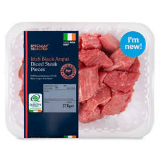 Irish Black Angus Diced Steak Pieces