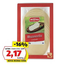 Mozzarella v rezinah