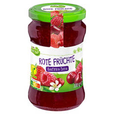Bio-Konfitüre 330 g, Vierfrucht