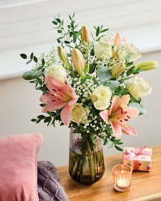 Valentine's Rose & Lily Bouquet