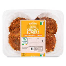 Louisiana Style Cajun Irish Chicken Burgers