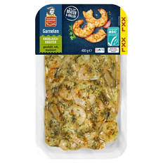 Garnelen Sortiment XXL 400 g, Knoblauch-Kräuter