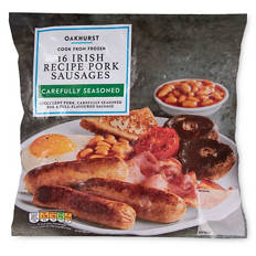 Carefully Seasoned Irish Recipe Pork Sausages 16 Pack