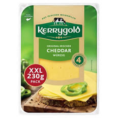 Käsescheiben XXL 230 g, Cheddar würzig