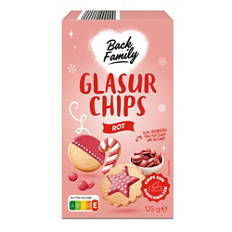 Glasur Chips, rot