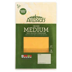 Medium Sliced Irish Red Cheddar