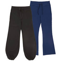 Pantaloni da donna con orlo a bolla
