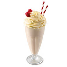 Raspberry Flavour Sundae Milkshake