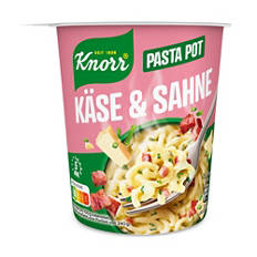 Pasta Snackbecher, Käse-Sahne-Sauce