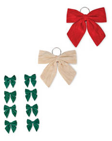 PERFECT CHRISTMAS, KE: TREE TOPPER, Red Bow