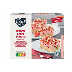 Sahneschnitten 425 g, Erdbeer