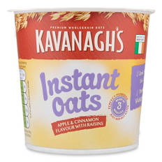 Apple & Cinnamon Flavour with Raisins Instant Oats Porridge Pot