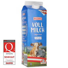 Vollmilch Länger frisch