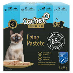 Katzen-Nassfutter 8 x 85 g, Fisch