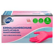 Einweg Handschuhe Nitril, 100 Stück, Magenta, S