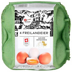 Regionale Freilandeier 4er Pack, Ostschweiz