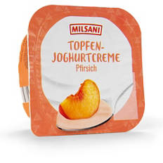 Topfencreme, Pfirsich