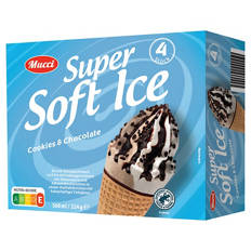 Super Soft Eis Waffelhörnchen 560 ml, Cookies & Cream