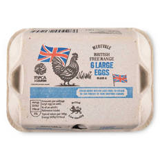 British Large Free Range Eggs 6 Pack