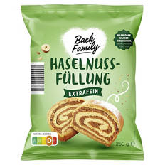Backfüllungen 250 g, Haselnuss