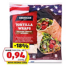 Tortilje, polnozrnate