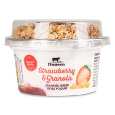 Strawberry & Granola Strained Greek Style Yogurt