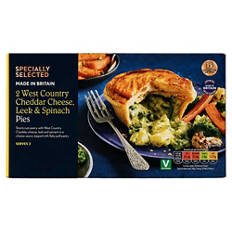 Spinach, Leek & Cheddar Pie