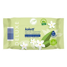 Deluxe Feuchtes Toilettenpapier 2 x 50 Tücher, Jasmin-Grüner Tee
