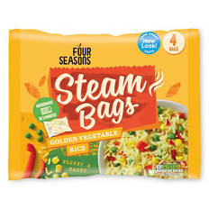 Golden Vegetables & Rice Steam Bags 4 Pack