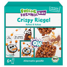 Crispy Riegel 6er-Pack, Kokos & Kakao