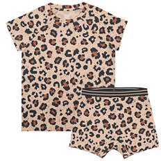 Pigiama per bambini, 2 pezzi, marrone, 122/128