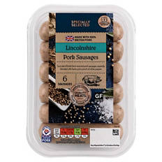 Lincolnshire Pork Sausages 6 Pack