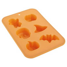 Halloween Backsortiment, 6er-Set Halloweenform, Orange