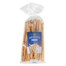 Grissotti, lenticchie al sesamo e papavero