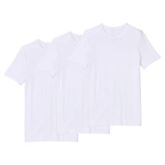Herren Basic T-Shirt 3er Pack, Weiß, M