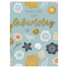 Grußkarte, 3D Text, Design 1