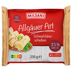 Schmelzscheiben 250 g, Allgäu