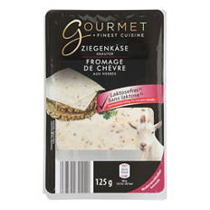 Fette di formaggio di capra, alle erbe