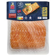 Norwegische Lachsfiletportionen 500 g