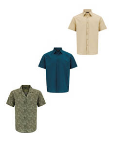 Cotton/Linen Short Sleeve Shirt