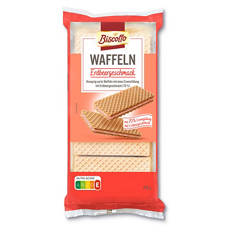 Waffeln, Erdbeere 250g