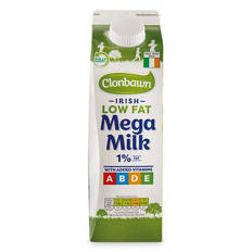 Irish Low Fat Mega Milk 1% Fat