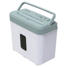 Aktenvernichter, Blau/Weiß