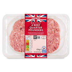 British Beef Quarter Pounders 4 Pack