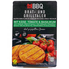 BBQ Talleri di formaggio da arrostire/grigliare, pomodoro/basilico