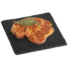 Schweinshals-Steak, mariniert