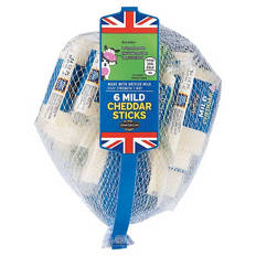 Mild Cheddar Cheese Sticks 6 Pack