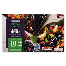 Slow Cooked Lamb Shanks with Mint Gravy